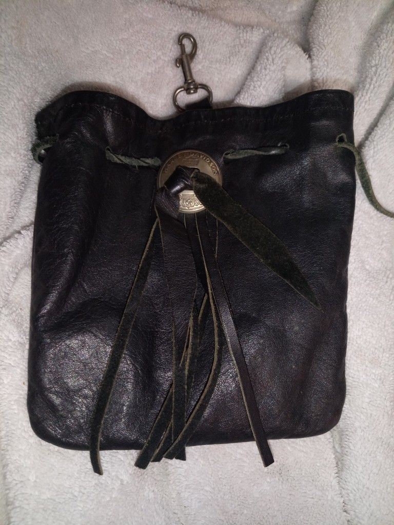 Wonans Harley Davidson Carry On Bag 8" X 6" Beautiful Vintage Bag