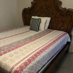 Cal king Bed With Mattress 