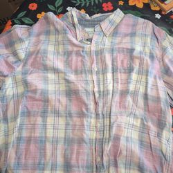 Men Pink Button Up