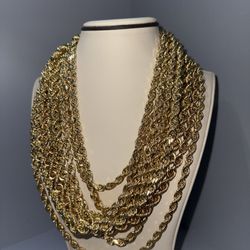 Rope chains in 10k and 14k