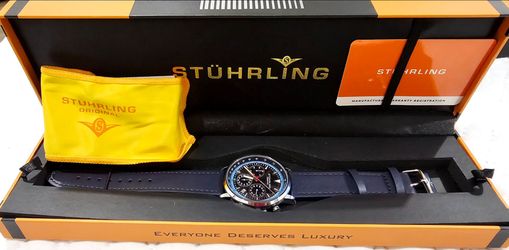 Stuhrling Mens Chronograph Watch  44 mm