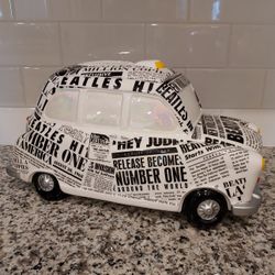 THE BEATLES クッキージャー タクシー The Beatles Newspaper Taxi Cookie Jar with Original Box