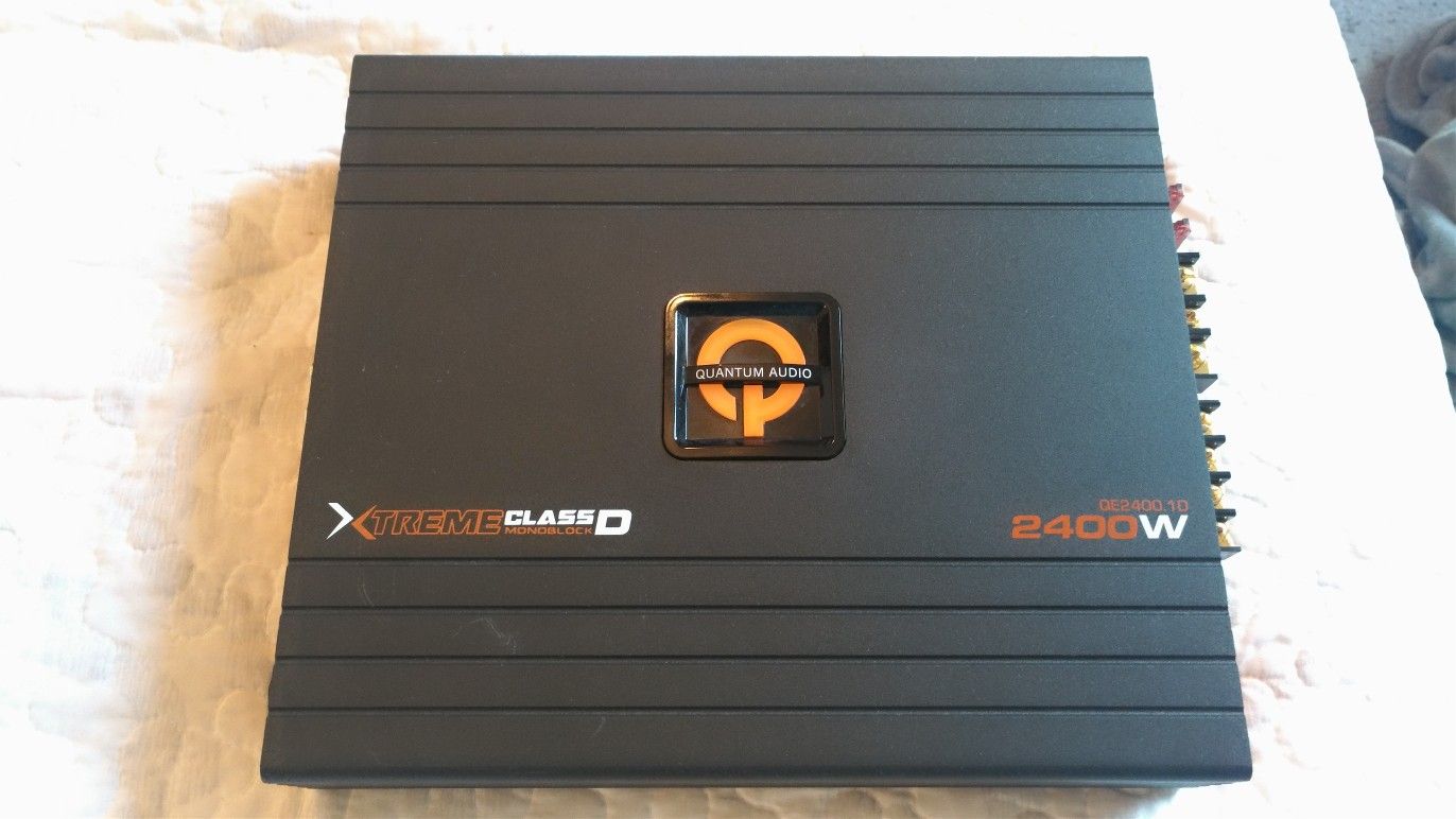 QUANTUM AUDIO MONO BLOCK 2400 WATT AMP