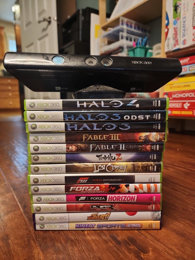 Microsoft Xbox 360 GAMES and KINECT System