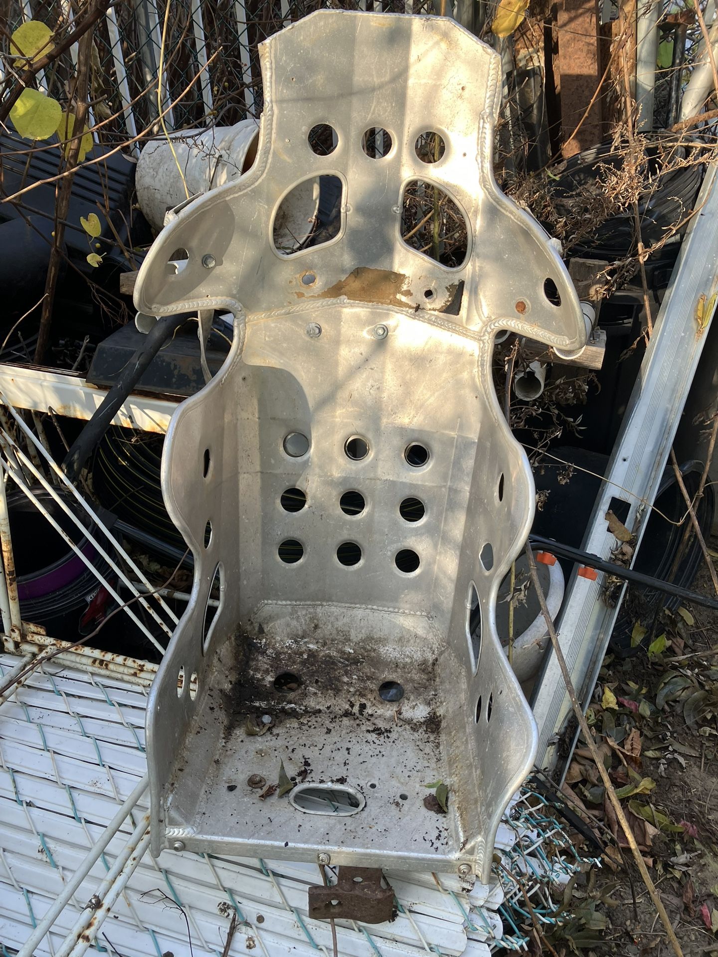 Heavy aluminum race, car seat bucket crash tested safe