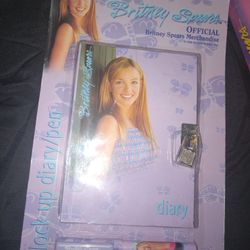 BRITNEY SPEARS vintage 1990s 1999 DIARY book LOCK&KEY