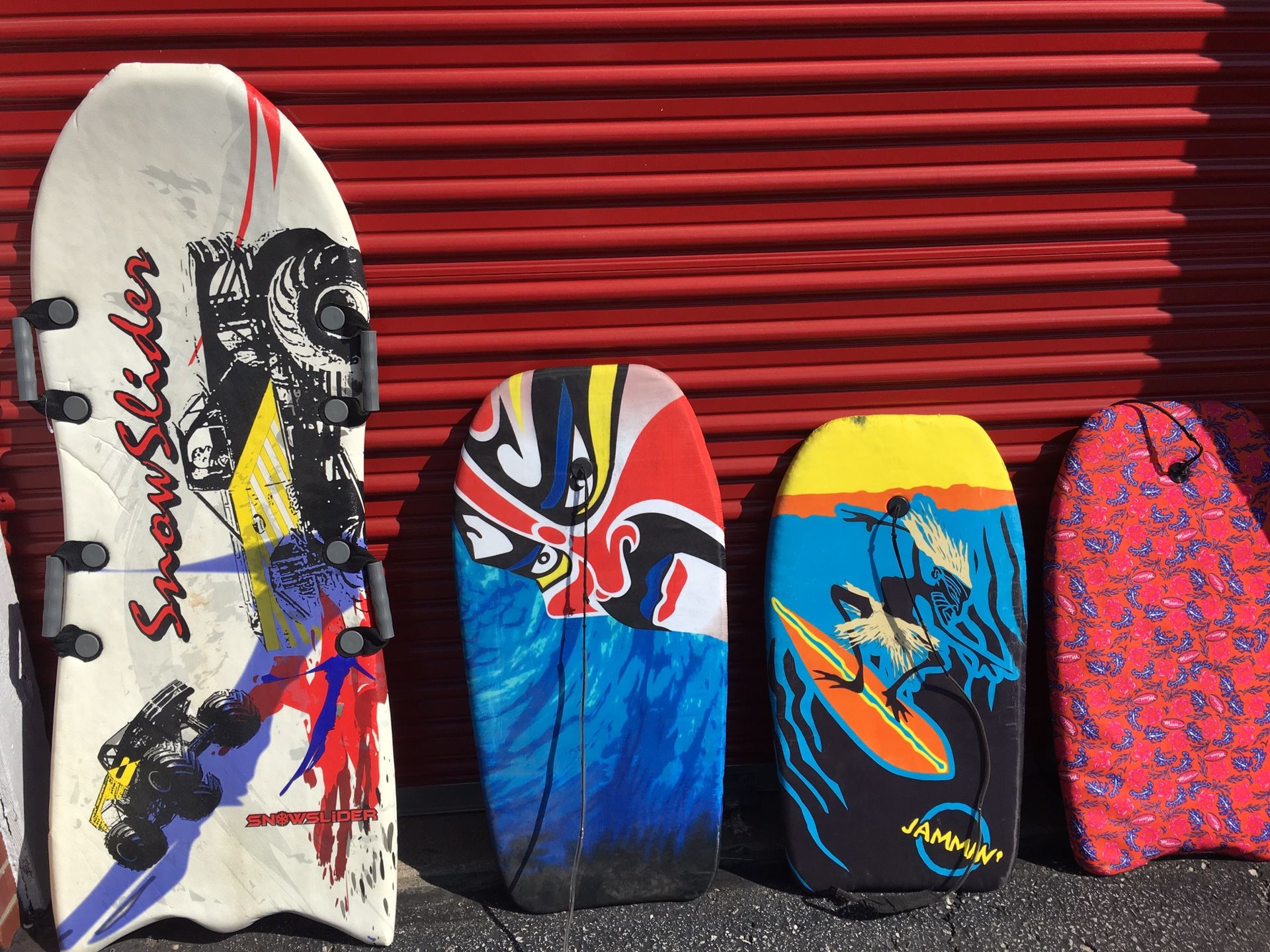 Boogie boards. $50 for all four