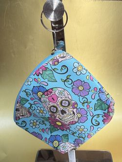Change pouch Dia de los Muertos theme