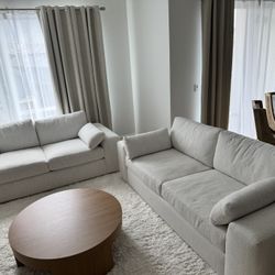 Living Spaces Shore Sofa Set
