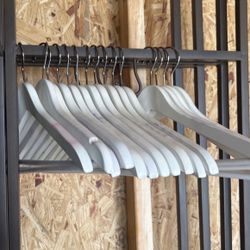 White Wooden Hangers