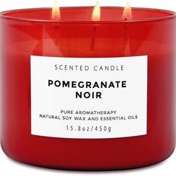Pomegranate Noir Strawberry Vanilla 3 Wick Candle | Highly Scented 