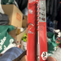 milwaukee CARBIDE HAMMER DRILL BIT CONCRETE 1/4 6.4 / 48-20-9011