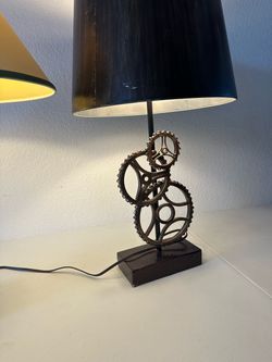 Steampunk Gear Table Lamp