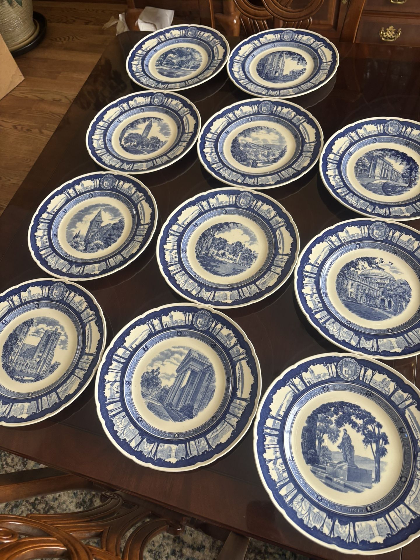 Cornell University Wedgewood Plates