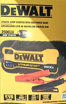 BRAND NEW IN BOX SEALED * DEWALT 2500A PORTABLE JUMP STARTER -