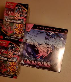 POKEMON CHAOS RISING ETB & BOOSTER BUNDLE!