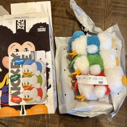 Pop Mart Disney Mickey Family Together Series Secret Edition Huey, Dewey, Louie Plush Keychain