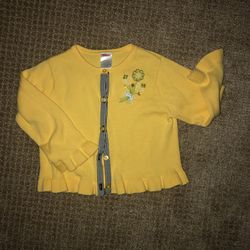 Gymboree yellow sweater girls size 3