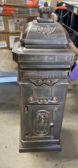 New Assembled Outdoor Mailboxes Residential Letter Box Garden Floor Safety Mailbox