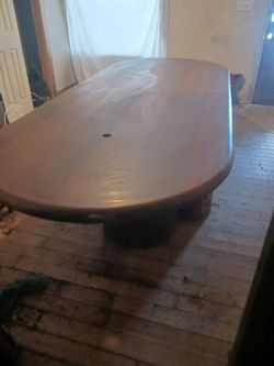 15 Foot Riund Solid Mahalo Mahagony Table