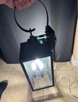 Progress Lighting Gibbes Black Wall Large 3 LED Light Mountable Outdoor Lantern