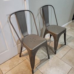 2 Metal Chairs