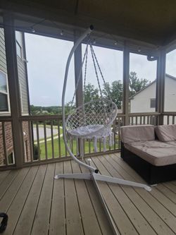 Indoor/outdoor swing and stand