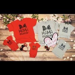 Matching Minnie Mommy & Daughter Shirts