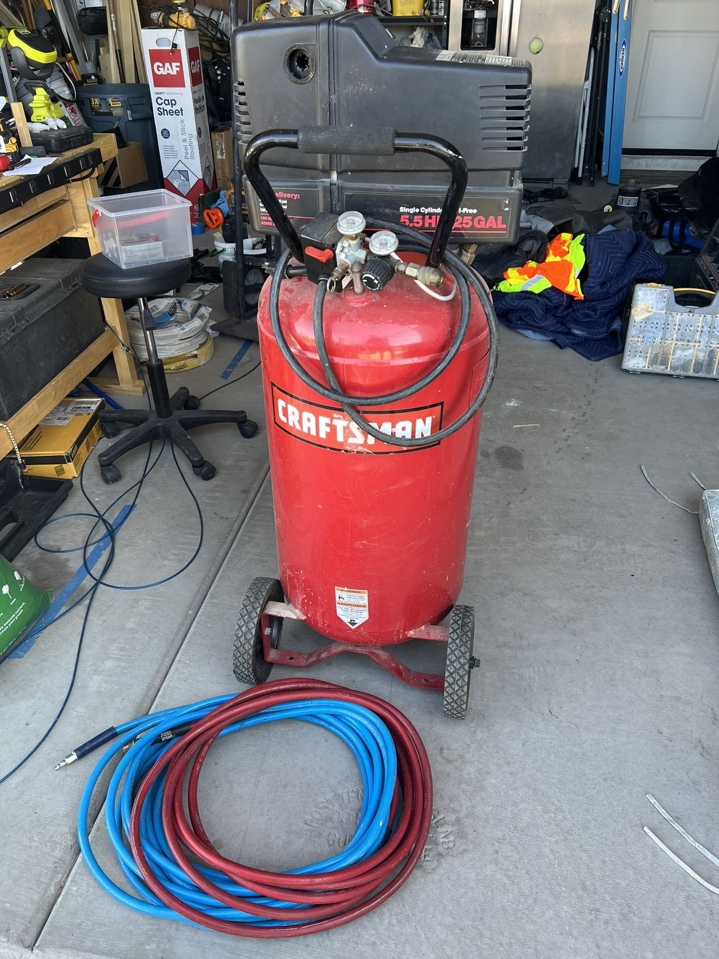 Craftsman 5.5hp 25 Gal Compressor
