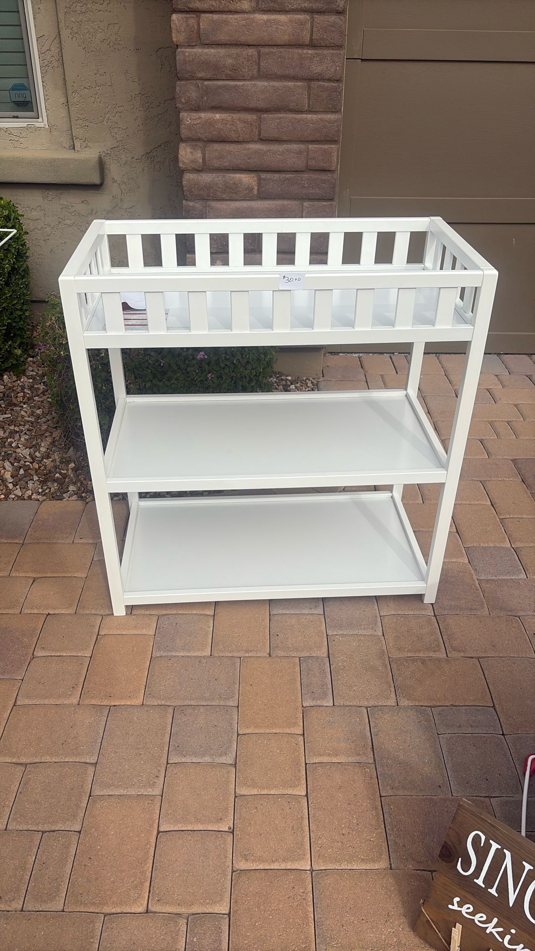 White Changing Table