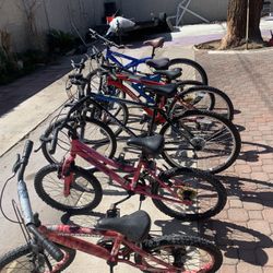 Bikes.  For. Sale.  $35. Small. $45. Medium. $75 Big Ones ). Or. Best. Ofer. For. All. 