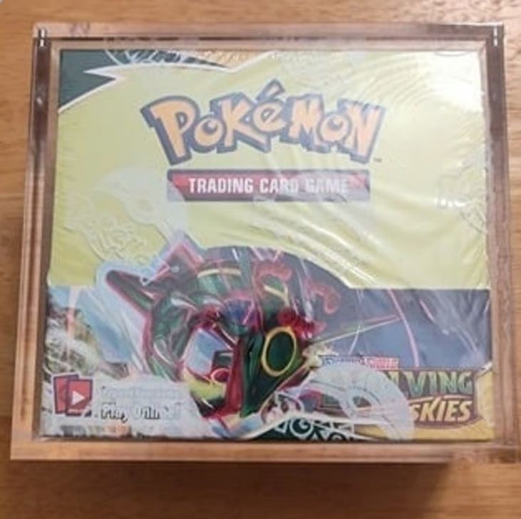 Pokemon Evolving Skies Booster Box with Acrylic Case