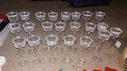 22 Candle holders with rhinestone $24