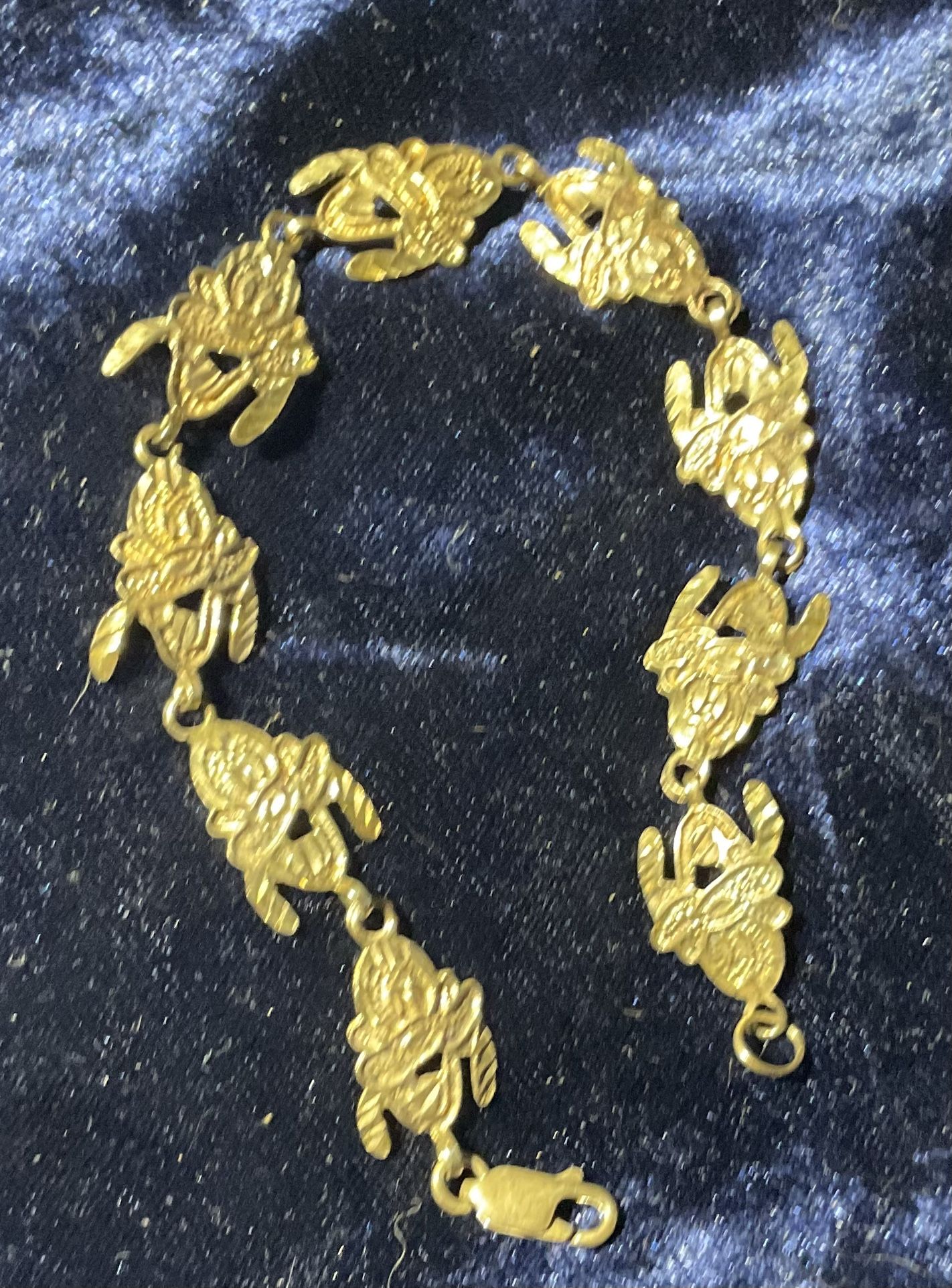 Disney Vintage Sterling Silver Goofy Bracelet