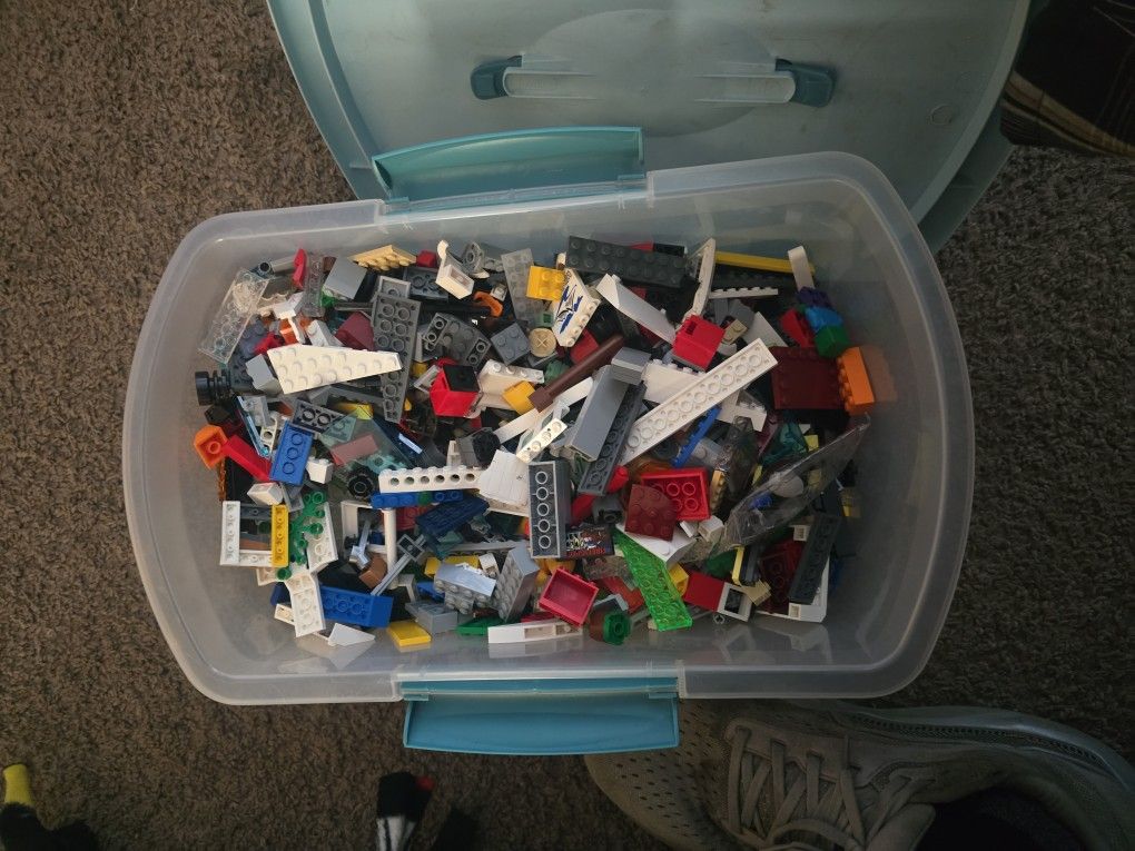 Legos A Bucket  Full