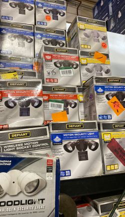 Defiant 180-Degree Motion Outdoor Security Light, Lithonia Floodlight and Projector light buy 1 or 10 no limit