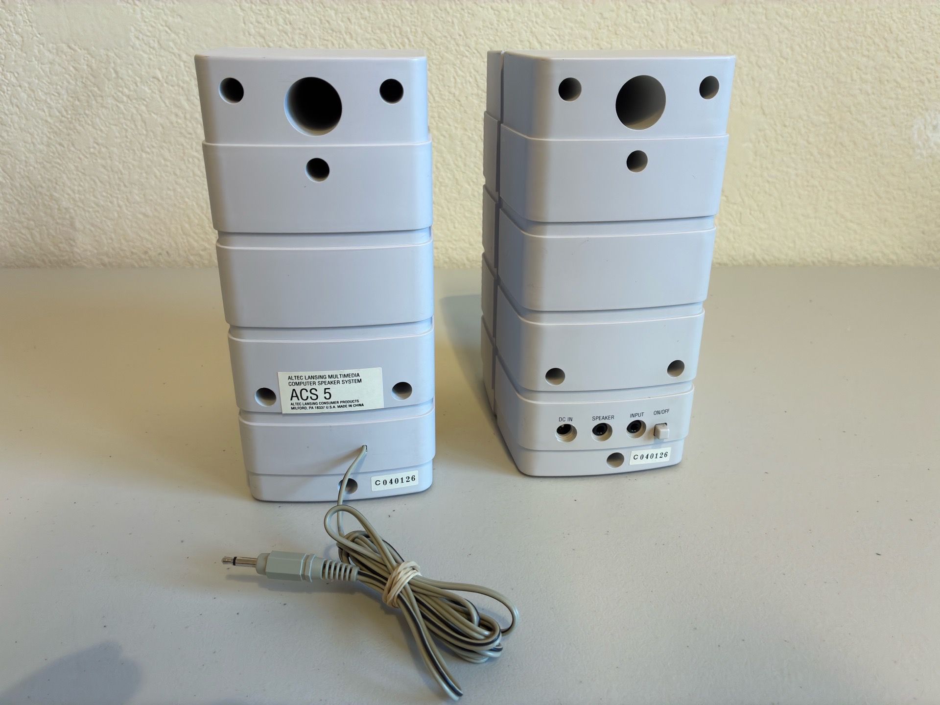 Altec Lansing ACS5 Vintage Computer Speakers for Sale in