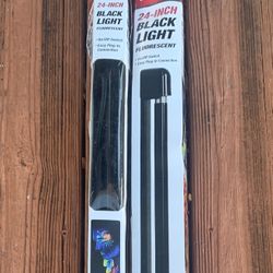 24 " fluorescent blacklight with on/off switch and installation screws