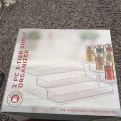 Chefs Counter 2 PC 3-tier Shelf Organizer