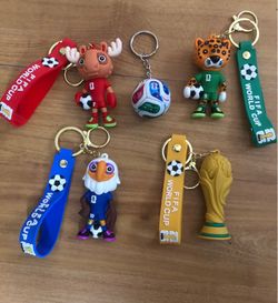 Fifa World Cup 2026 Silicone  KeyChains Figurines Collectibles- ( SINGLE )