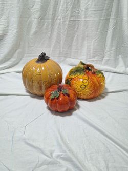 Ceramic Autumn Pumpkins Bundle