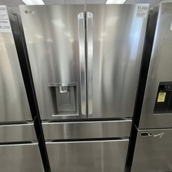 LG French Door Counter Depth Refrigerator, Convert Drawer, Cosmetic Wear, One Year Warranty