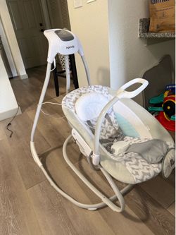 Baby swing bouncer combo