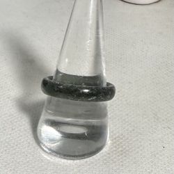 Black Tourmaline Ring Size 9