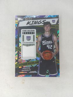 Maxime Raynaud 2025-26 Topps Basketball Store Exclusive Patch Rookie 04/50