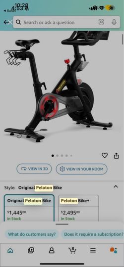 Peloton bike