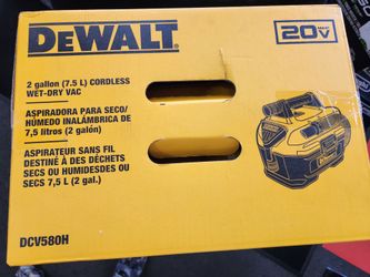 Dewalt 2 gallon cordless wet dry vacuum.