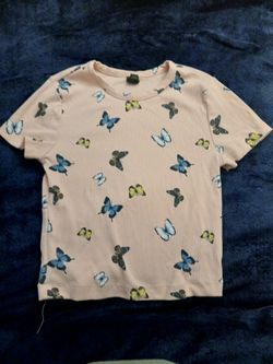 Pink Butterfly Tshirt 