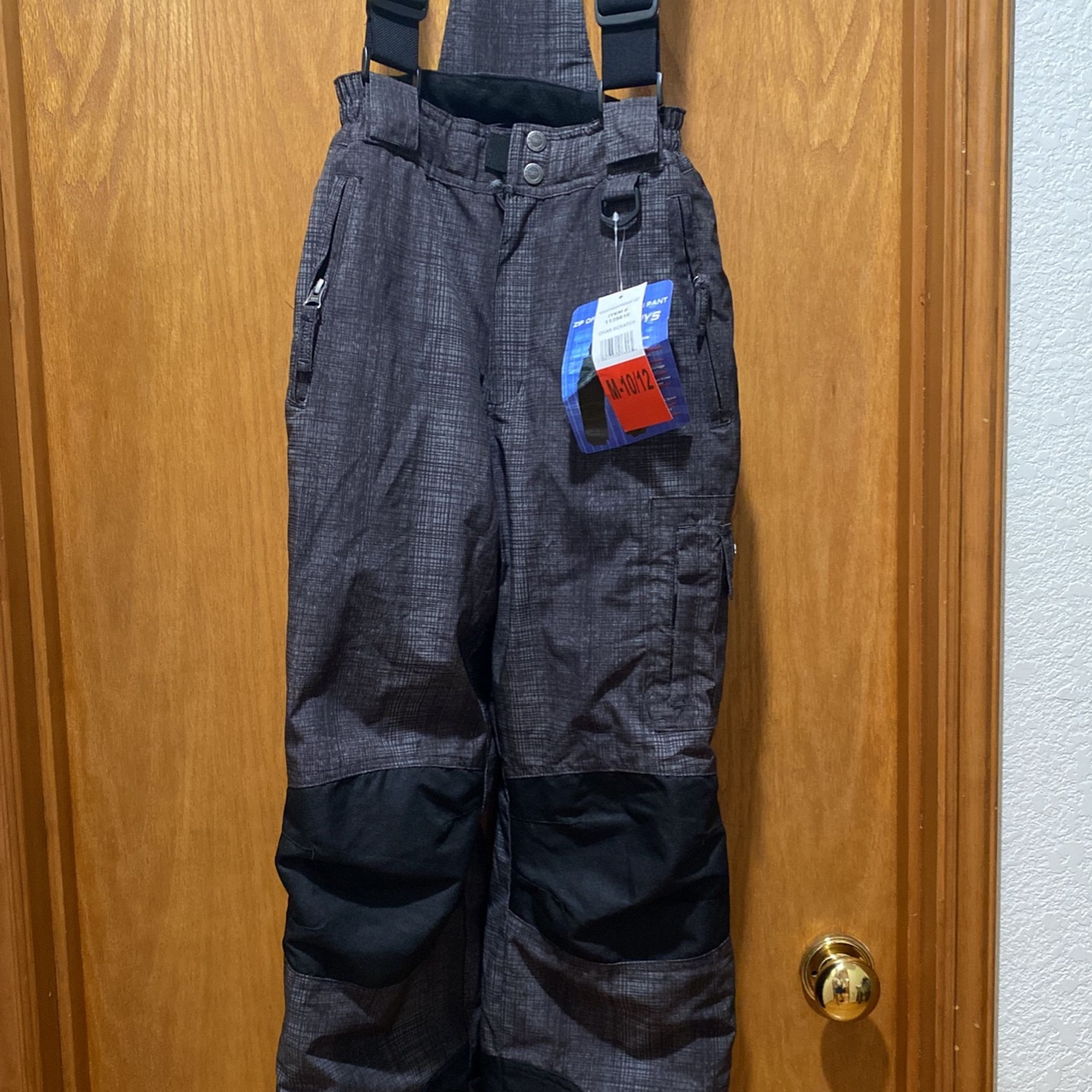 Weatherproof Zip Off Suspender Pants Size M- 10/12 Boys