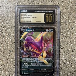 Pokemon Liepard V PRISTINE 10 Black Label